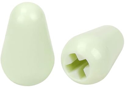 Banworks Guitars 5-Way Toggle Switch Tip Imperial 4.9mm (3/16) Pickup Selector Switch Caps Switch Knob for USA Fender Stratocaster Strat Telecaster Tele Guitars Pack of 2 JT/DWQM-04 Mint Green