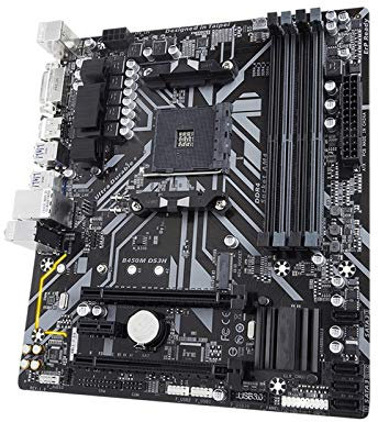 HYUIND Cartes mères Computer Carboard Fit for GigaByte Ga-B450M DS3H Convient À AMD Am4 Ryzen 3/5/7/9 1th2ème.3e