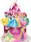 Randomgo 14 Stück Prinzessin Tortendeko Mädchen, Prinzessinnen Kuchen Deko Kindergeburtstag, Cake Topper Set, Happy Birthday Topper für Kinder Geburtstag Party Kuchen Dekoration Supplies (B)