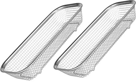 DIYEAH 2Stücke Geschirrspülerkorb für Kleine Gegenstände Rechteckiger Besteckhalter für Spülmaschine und Abflusskorb Rostfrei und Praktisch für Gabeln Löffel