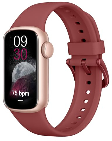 IMFRCHCS Reloj Inteligente Hombre Mujer, 1.47 Smartwatch con Notificaciones, Monitor de Sueño, 137+ Modos Deportivos, IP68 Impermeable, Pulsera Actividad para Android iOS, Burgundy