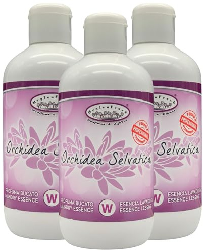 Profuma Bucato Ad Elevata Concentrazione, Bastano Poche Gocce Per Una Profumazione Intensa e Di Lunga Durata. Dona Un Soffice Velo Di Morbidezza 250ml (ORCHIDEA SELVATICA (3 Unità))