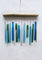 Glaswindspiel Orthogon, meeresfarben, 26 cm Höhe