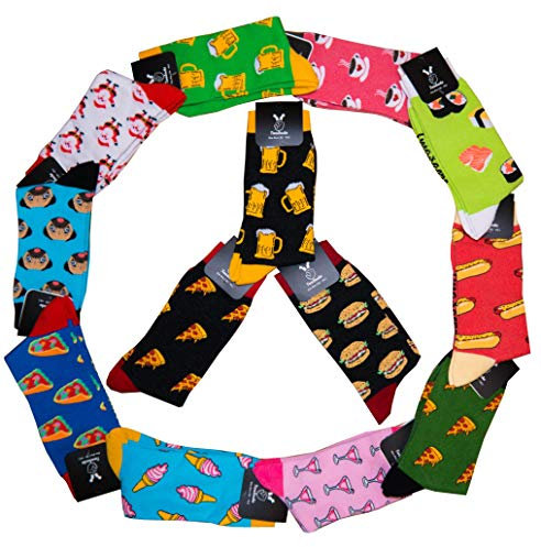 TwoSocks lustige Socken Damen Herren witzige Strümpfe als Geschenk Einheitsgröße (Bier + Bier)