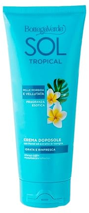 Bottega Verde - SOL Tropical, Crema Doposole Corpo, 200 ml, Idrata, Rinfresca e Prolunga l’Abbronzatura, con Monoï ed Estratto di Vaniglia, Nutriente, Pelle Morbida e Profumata
