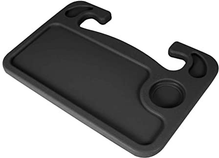 Youyijia Steering Wheel Desk 42 x 28 x 2.2cm Portable Car Table Steering Wheel Tray Vehicle Seat Mount for Laptop Desk Food Dining Reading Working Stand Table Holder(Black)