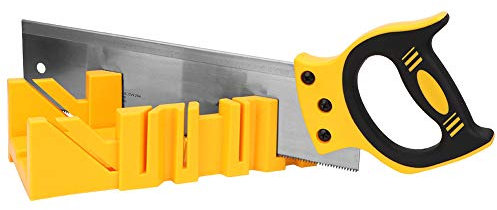 Mitra Box e a Serraggio Taglio a 90 °, 45 ° e 22,5 ° Angoli Di Taglio a Tenone a Mano Troncatrice Con Guida Per La Lavorazione Del Legno Fai Te, Decorazioni Per La Casa