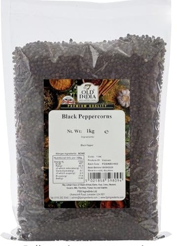 Old India Black Peppercorns 1kg