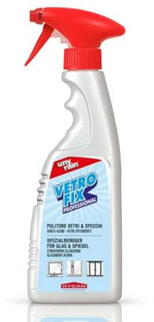 Blanc HYGIENIC Alkohol Glasreiniger Fensterreiniger 6x750 ml Spray | Gebrauchsfertig, streifenfrei, gegen Fett, Nikotin, Staub & Fingerabdrücke