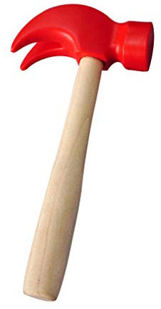 Toddmomy Kinder Holz Hammer Spielzeug Kinder Simulation Hämmer Wartungstools für Kleinkinder So Tun Als Würden Sie Lernspielzeug Spielen (Rot)