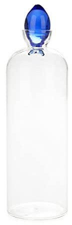 Balvi Bouteille Gourami Couleur Bleu Bouteille d´Eau en Verre avec Bouchon en Forme de Poisson 1,2L B