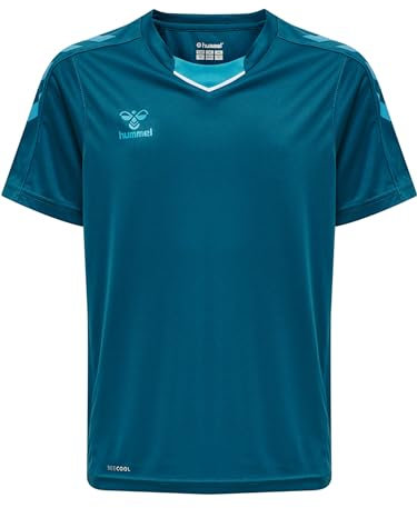 hummel Core XK Poly Trikot Kids Weiß blauweissblau, 14 (164) Kinder