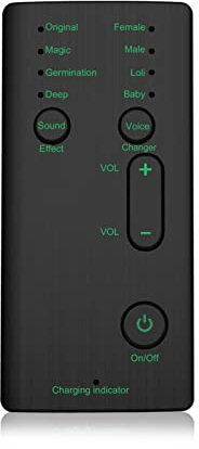 Tragbarer Voice Changer, 4 Sound Effects Phone Voice Changer Device Voice Disguiser, Soundeffektmaschine für Handy PC, Englische Version