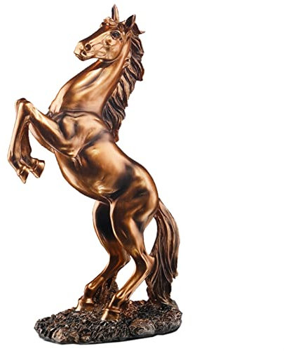 WMDSYGD Nordic Tengkong Junma Statue Harz Skulptur Home Wohnzimmer Schlafzimmer Dekoration Statue Horse Statue Feng Shui-Statue (Color : 1)