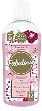 Fabulosa 4 in 1 Concentrated Antibacterial Disinfectant All Purpose Cleaner, 220ml, Individual, Beautiful Life
