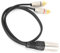 Entatial Splitter Audio Cable, XLR Male To Phono RCA Cable Stable Performance Durable with PVC Sheath for Connecting Amplifier Line Output(Male, 2 meters)