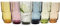 Sänger | Bunte Trinkgläser Set Casablanca, 6er Set hohe Wassergläser spülmaschinenfest, farbige Saftgläser | 300 ml