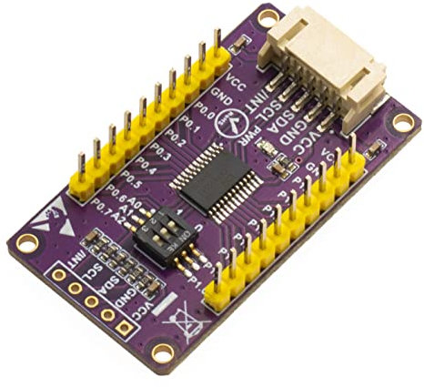 XICOOLEE CAT9555 IO-Erweiterungsmodulplatine I2C-Schnittstelle, SMBus I/O Port, 16 Bit Parallel GPIO Expander, mit vorgelötetem Header