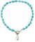 HMOOY Türkis Halskette, Vintage Böhmische Türkis Perlen Halskette Verstellbare Lange Türkis Tropfen Anhänger Halskette Western Ethnische Boho Schmuck für Damen Mädchen (Perle)