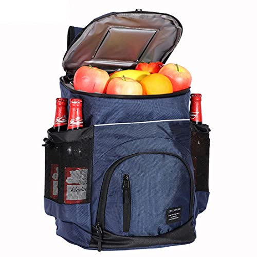 SCOSAO 30L Cool Backpack Waterproof Insulated Cooler Bag Large Picnic Backpacks Lightweight Lunch Bag Backpacks Cool Bag for Camping BBQ Hiking Picnic Shopping,Blue