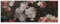 Poster Vintage Blumen Rosen - 120x45 cm Panorama Querformat - OHNE RAHMEN XXL Wandposter Kunstdruck Fotoposter Wandbild Wandbilder Wand Bild auf Poster Wohnzimmer Schlafzimmer Küche