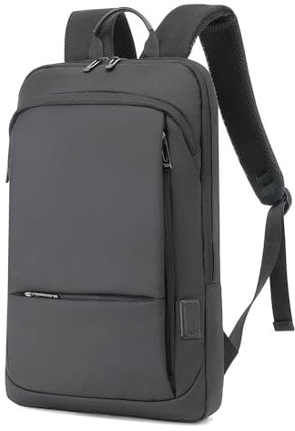 AUGUR Business Slim Backpack for Men Women 15.6 inch Water Resistant Laptop Backpack Computer Notebooks Lightweight Small Backpacks For Travel/Business/Work