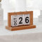 Ewiger Kalender,Holz Flip Kalender,Clamshell Tisch Kalender,Ewiger Kalender zum Umklappen,Vintage Style Ewiger Kalender,Holz Endloskalender für Büro, Haushalt und Schreibtisch,20 x 9 x 12 cm (gelb)