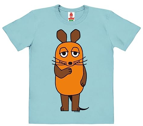 Logoshirt® Die Sendung mit der Maus T-Shirt Kinder | Offiziell lizenziertes Maus-Motiv, Bio-Baumwolle, bedruckt, lustiges Cartoon T-Shirt für Mädchen und Jungen, für Maus-Fans