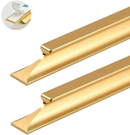 2 Stück Selbstklebende Möbelgriffe Balkontürgriff Schrankgriffe Schubladengriffe Self Stick Türgriffe Glastür Fenstergriff Ohne Bohren Griff für Kleiderschrank,Schiebetür (Hole spacing:192mm)