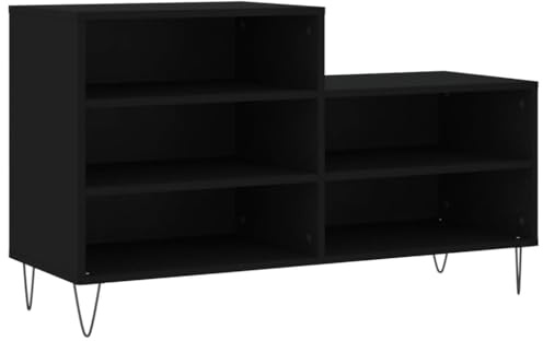 vidaXL Schuhregal Schwarz 102x36x60 cm Holzwerkstoff