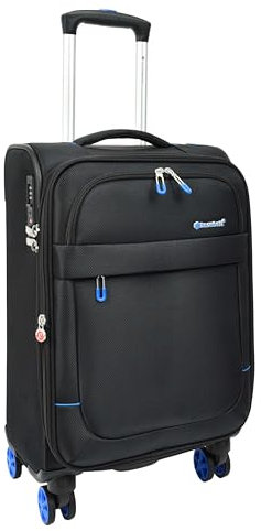 House Of Leather Quito Valise souple 8 roues pivotantes Noir/vert/rose, Noir , Cabin, Bagages