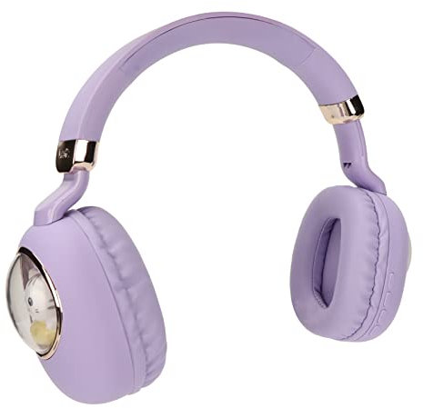 Gaming Headset, Headphone Rechargeable Multifunctional High Sensitivity Noise Isolation Long Range for Movies for Live Streaming (Purple)