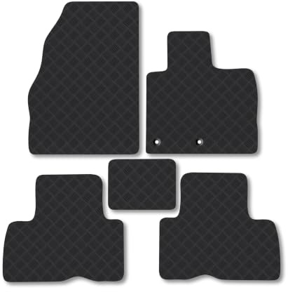 Renault Grand Scenic (2009-2016) 3mm Rubber Car Mats | Tailored Fit Durable Floor Mats Full Coverage Protection Waterproof Accessories Easy Clean Anti Slip Made in the UK