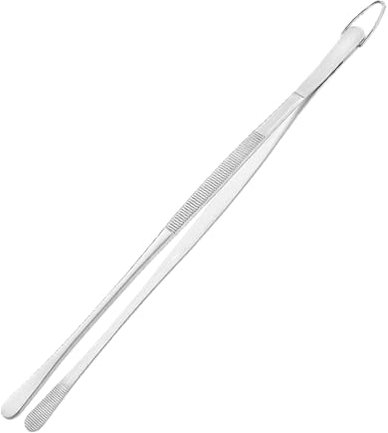 Kochpinzette Aus Edelstahl, 35 Cm Lang Abgerundete Zangenenden - Küchenpinzette, Kitchen Kochpinzette, Kochpinzette Edelstahl Küche Verwendbar Zange Pinzette Koch-Pinzette Küche, Grillpinzette