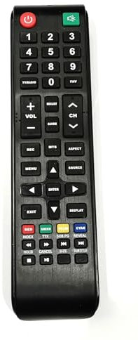 Genérico Mando a Distancia para TV Streaming S24T1 Negro Infrarrojo 2 Alcalinas