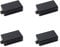BLASHRD 4X Kunststoff Versiegelt Humbucker Pickup Cover Fit SQ Pickup Gitarrenteile (Schwarz)