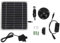 Bomba de Fuente de Agua con Panel Solar, Kit de Panel de Bomba de Agua con Energía Solar de 50 W con Almacenamiento de Energía, Funciona con Salida de Agua Grande Las 24 Horas