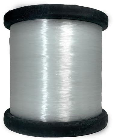 Filo elastico in nylon trasparente, corda elastica, 1 mm, filo da pesca, filo di perline per la fabbricazione di gioielli, bracciali, collane e altri lavori artigianali (trasparente 2, 1 mm)