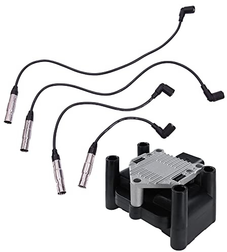 ATEC Germany Zündmodul + Zündkabelsatz 4-teilig | Kompatibel mit: AUDI A3, SEAT LEON, TOLEDO II, SKODA OCTAVIA I, OCTAVIA I Combi, VW BORA I, BORA Variant, GOLF IV