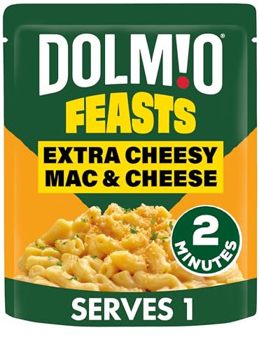 Dolmio Feasts Extra Cheesy Mac and Cheese Ready Meals Pouch 250g