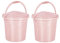 Best House | Water Bucket | 10 LTR | Nordic Grey | 2Pcs | Bucket with Lid & Carry Handle | Multipurpose Storage Container for Kitchen Garden Cleaning Water Animal Bird Feed Storage Buckets (Pack of 2)