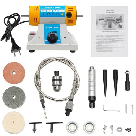 Poliermaschine Schmuck, Multifunktionale Tischpolierer 320W Bench Grinder Stand Poliermaschine, Desktop-Jade-Schneid- und Poliermaschine für die Holzbearbeitung 220V
