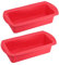 haoyuan 2 Pcs Silicone Loaf Tins - 2Lb Bread Tins, Non Stick Silicone Bread Pan, Heat Resistant Loaf Pans, Rectangle Cake Moulds for Oven, Air Fryer, Freezer (27×13×6.5cm)