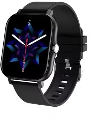SUPEROFFERTA SCORTE FINALI 2026 Ultra-Sottile Orologio Intelligente da 1,69 Pollici Bluetooth Chiamata IP67 Impermeabile Lungo Standby smartwatch con funzioni frequenze cardiache, sangue ecc. (Nero)