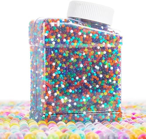 Etwa 60.000 Stück Ungiftige und Wiederverwendbare Bunte Wasserperlen - Perfekte Wahl für Heimwerker, atemberaubende Dekoration, Füllung von Pflanzengefäßen und Vase ,Water Beads für Heimwerker