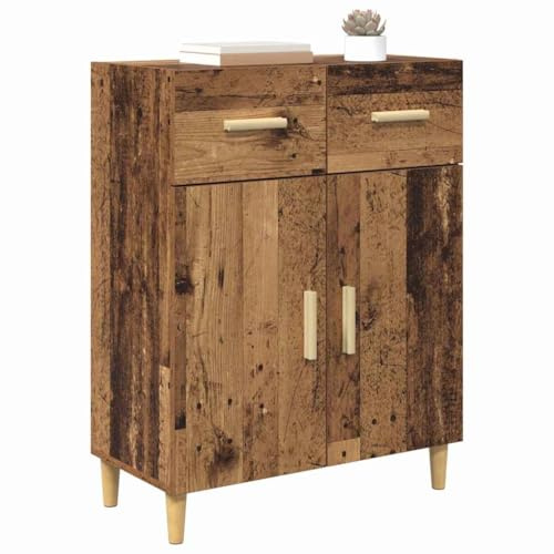 vidaXL Sideboard Old wood 34 x 69.5 x 89 cm Engineered wood, Elegant Living Room, Rectangular Wooden Sideboard, Modern Storage Cabinet, Functional Furniture, Household Organizer