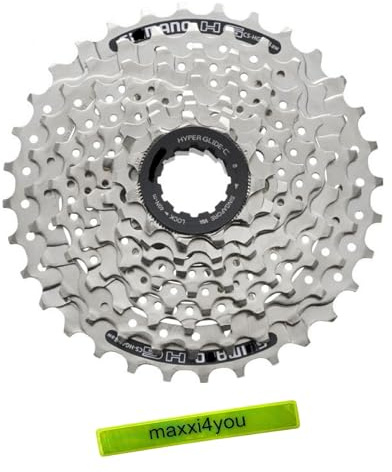 maxxi4you Shimano Kassetten Acera CS-HG41-8 8-Fach 11-34 Zähne inkl Reflexband