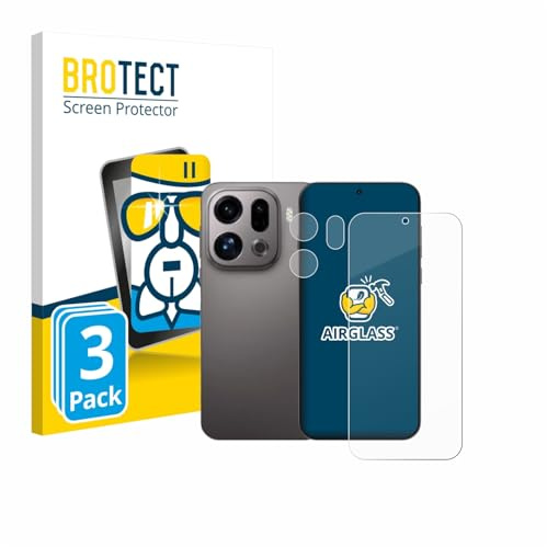 BROTECT Schutzglas für Oppo Find X9 | (Display+Kamera) 3 Stück Transparenter Displayschutz Made in Germany Schutzfolie Panzer Folie Glas 9H Einfache Montage Clear