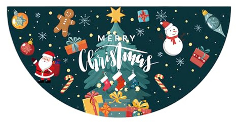 Weihnachtsbanner – Halbfächerförmige Festival-Banner Dekoration – hängende Wimpelkette – für Foto, Klassenzimmer, Versammlung, Kamin, Kamin, Hof, Garten, Abschlussfeier, Feier, drinnen und draußen