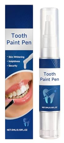 Peinture de blanchiment des dents - 3 ml - Douce et sûre et rafraîchissante - Blanchiment et polissage immédiats des dents - Pour hommes, adultes, personnes âgées, maison, voyage, hôtel